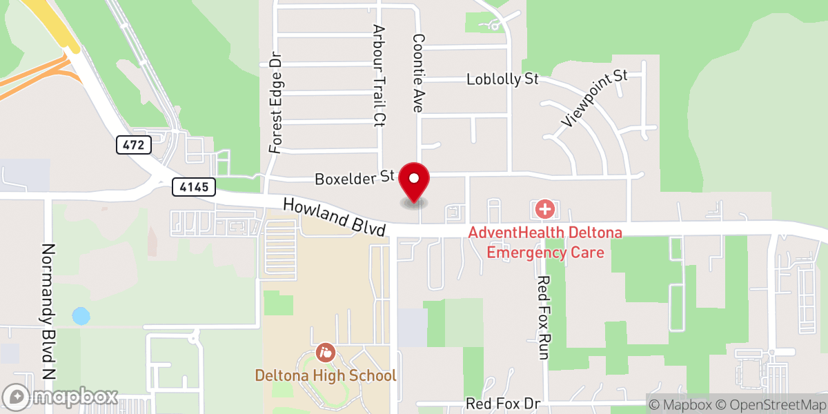 Map showing location of Grace Baptist Church
