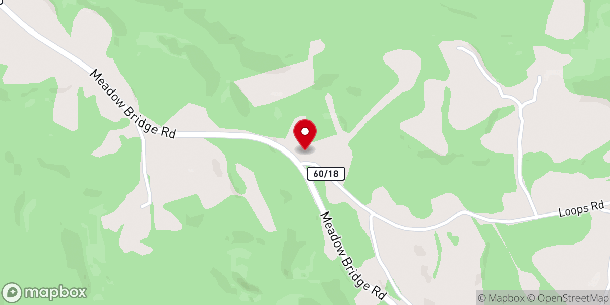 Map showing location of Loops Road Church