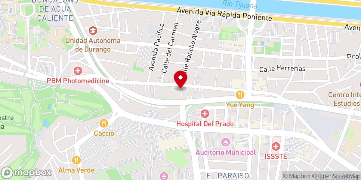 Map showing location of Iglesia Todo Por Ti