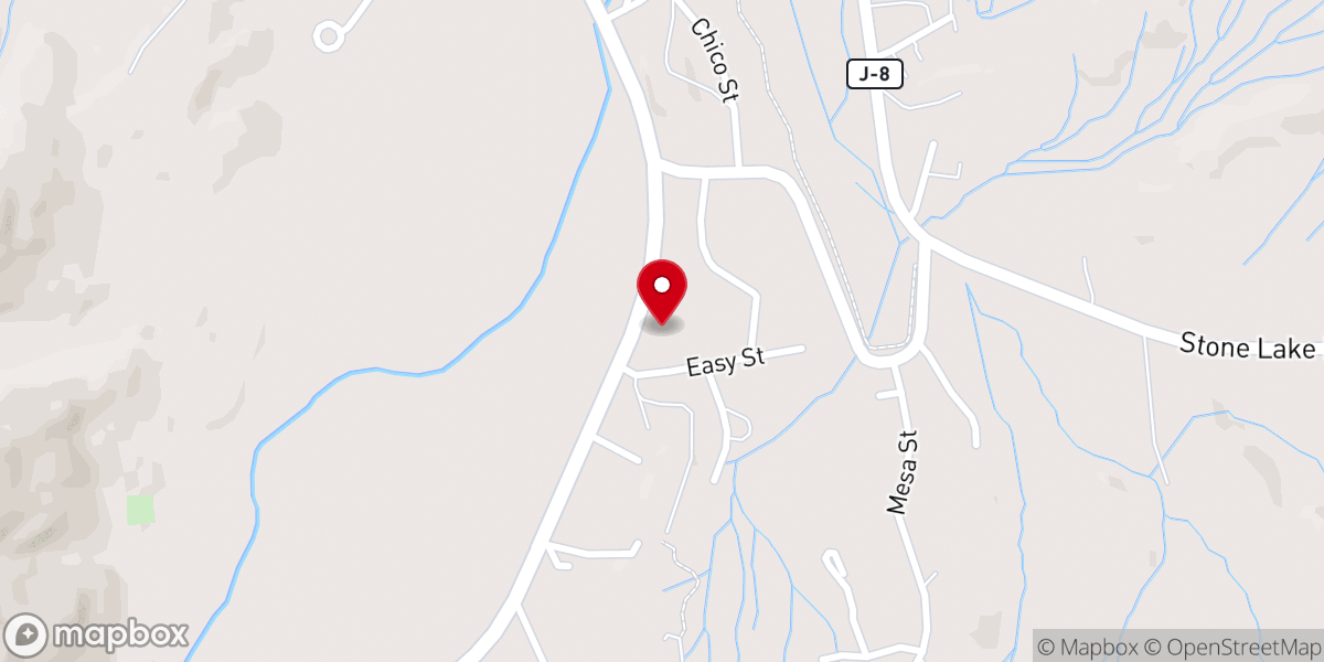 Map showing location of New Life Assembly of God