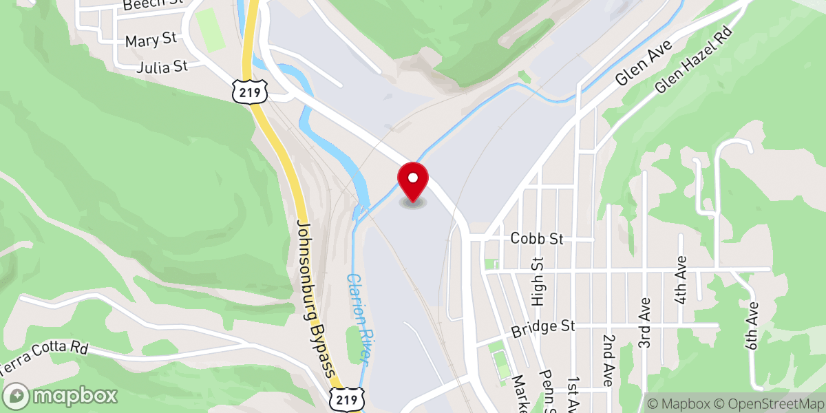 Map showing location of Domtar receiving