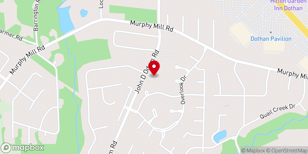 Map showing location of Landmark Baptist Church