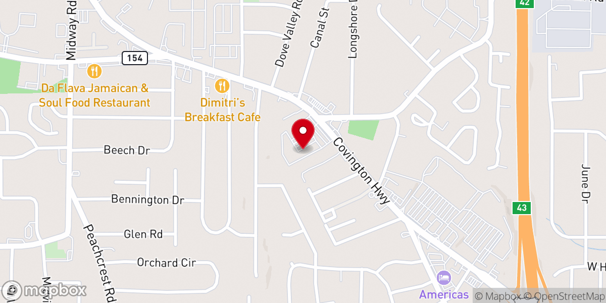 Map showing location of New Covenant Congregation of Israel