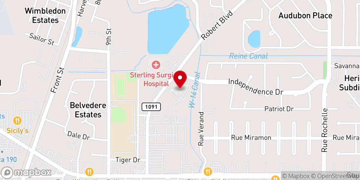 Map showing location of Saint Margaret Mary Catholic Church