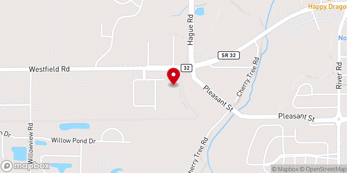 Map showing location of Noblesville Pilgrim Holiness Church