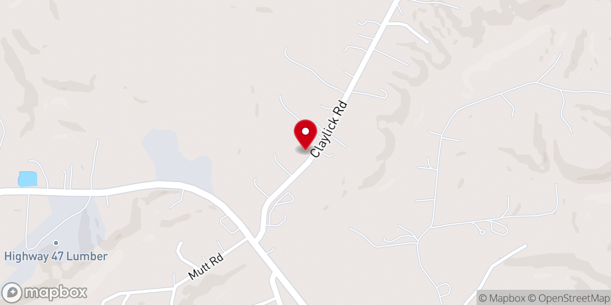 Map showing location of Hickorywood Church of Christ