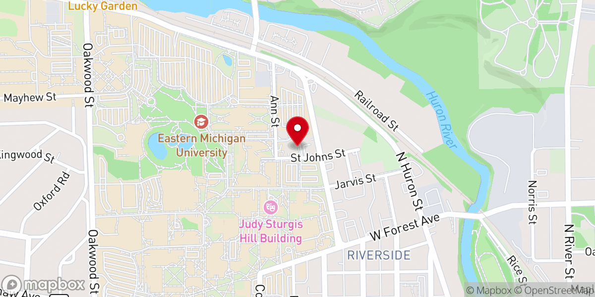 Map showing location of King of Love University Church