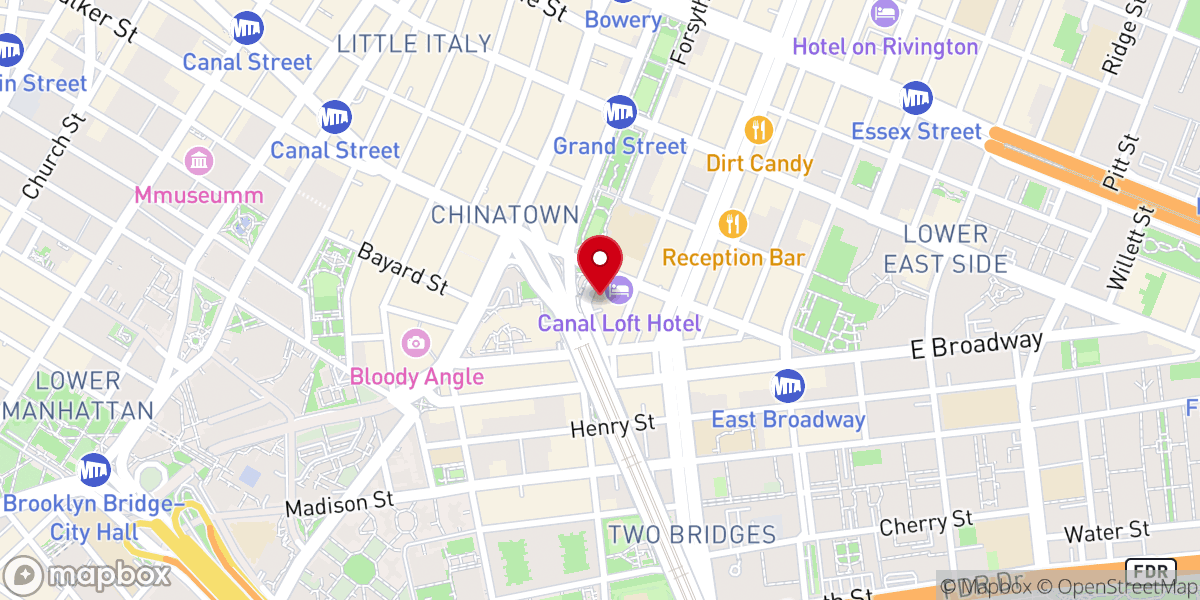 Map showing location of Saint Barbara Greek Orthodox Church