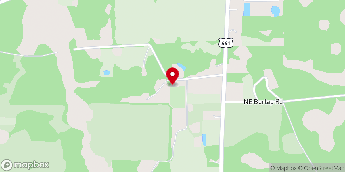 Map showing location of Corinth Methodist Church