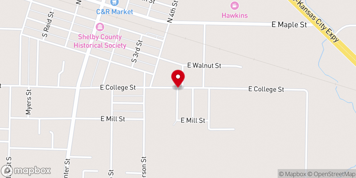 Map showing location of Faith Assembly of God