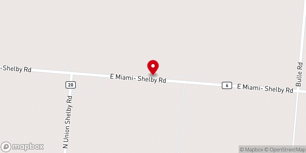 Map showing location of Spring Creek Baptist Church