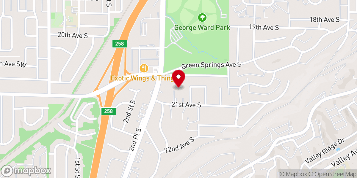 Map showing location of Walking On Water Christian Church (WOW)