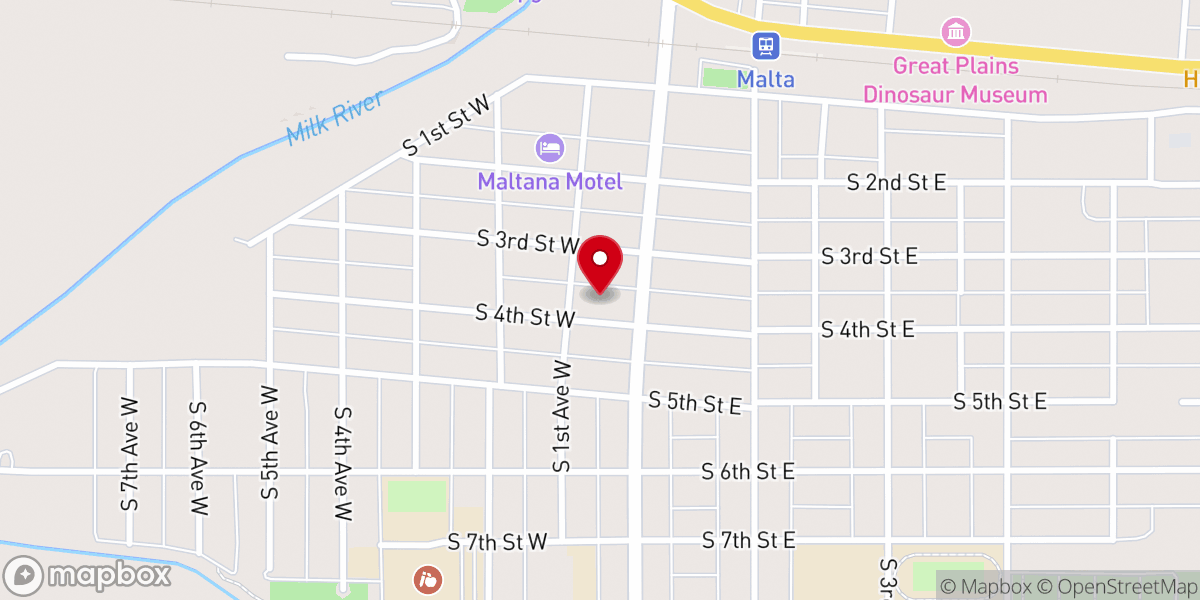 Map showing location of New Hope Baptist Fellowship