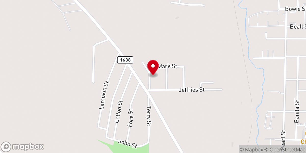 Map showing location of Saints Temple Church of God in Christ