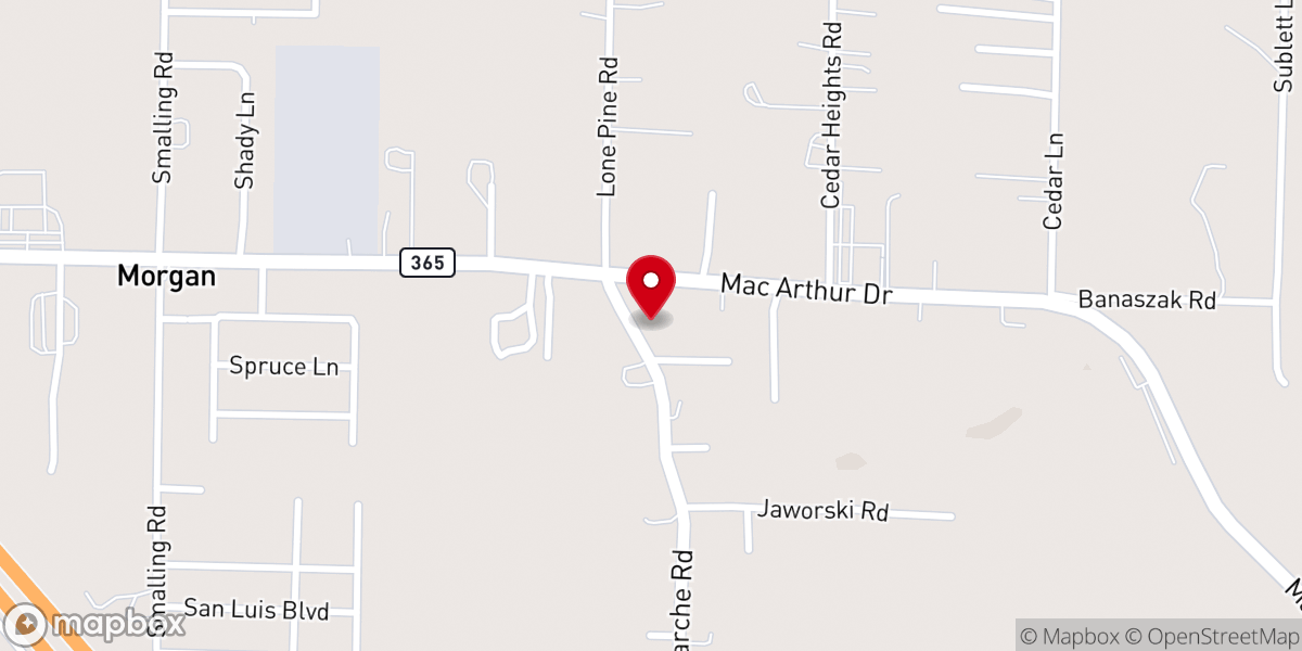 Map showing location of Morgan Full Gospel Church