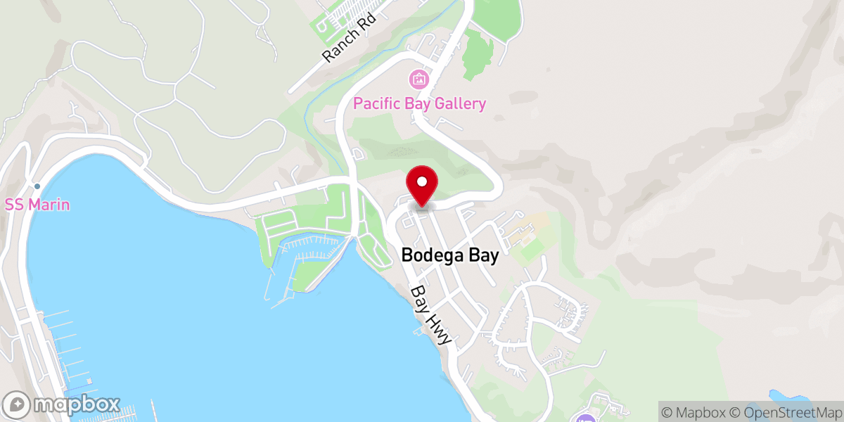 Map showing location of Fishermans Chapel By the Bay
