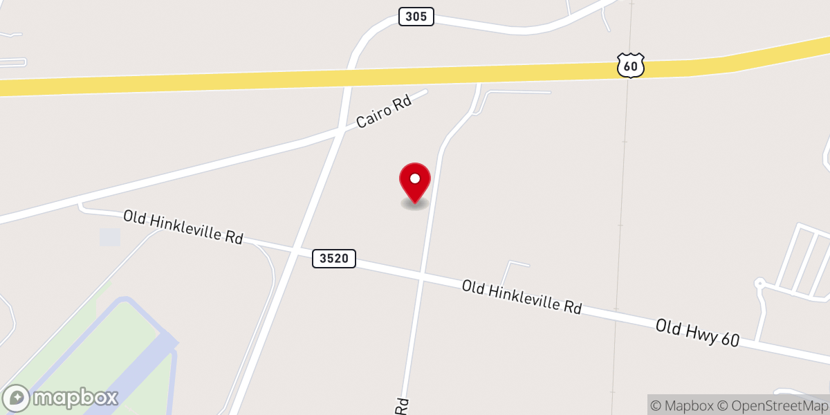 Map showing location of Rickman Road Missionary Church