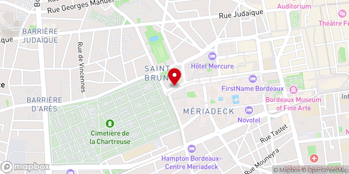 Map showing location of Presbytère Saint Bruno