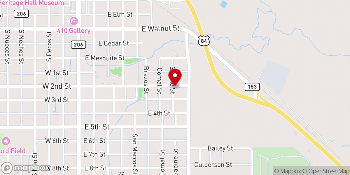 Map showing location of Mt Calvary Church of God