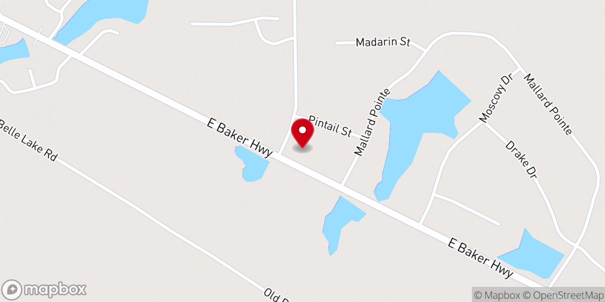 Map showing location of Douglas Christian Fellowship