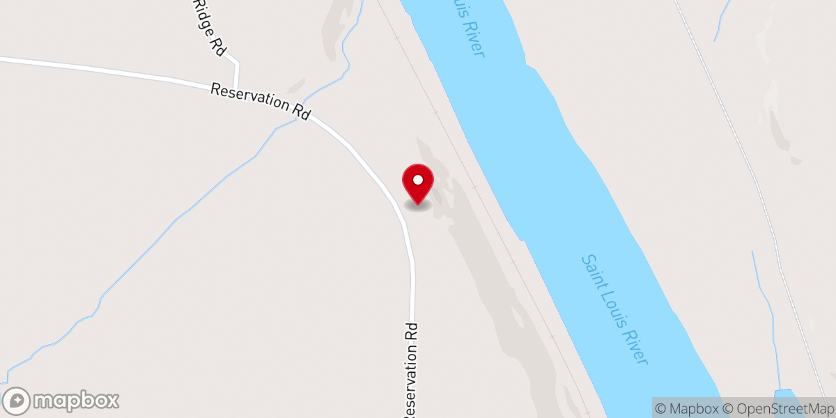 Map showing location of Holy Family Church