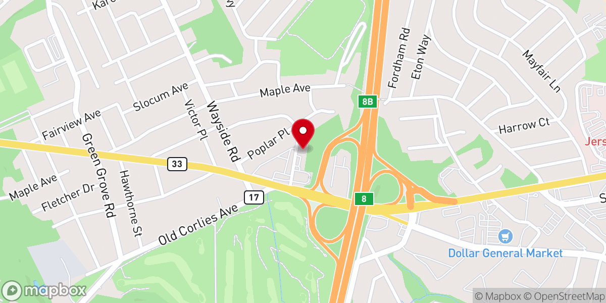 Map showing location of Word of Faith Church of God