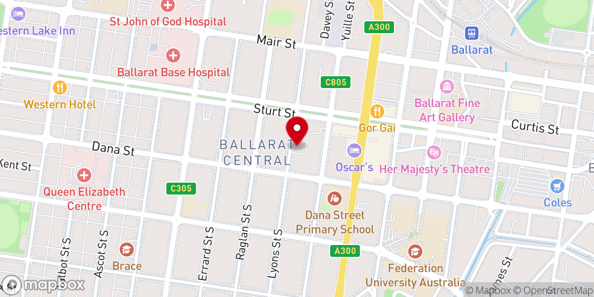 Map showing location of St Patrick's Cathedral