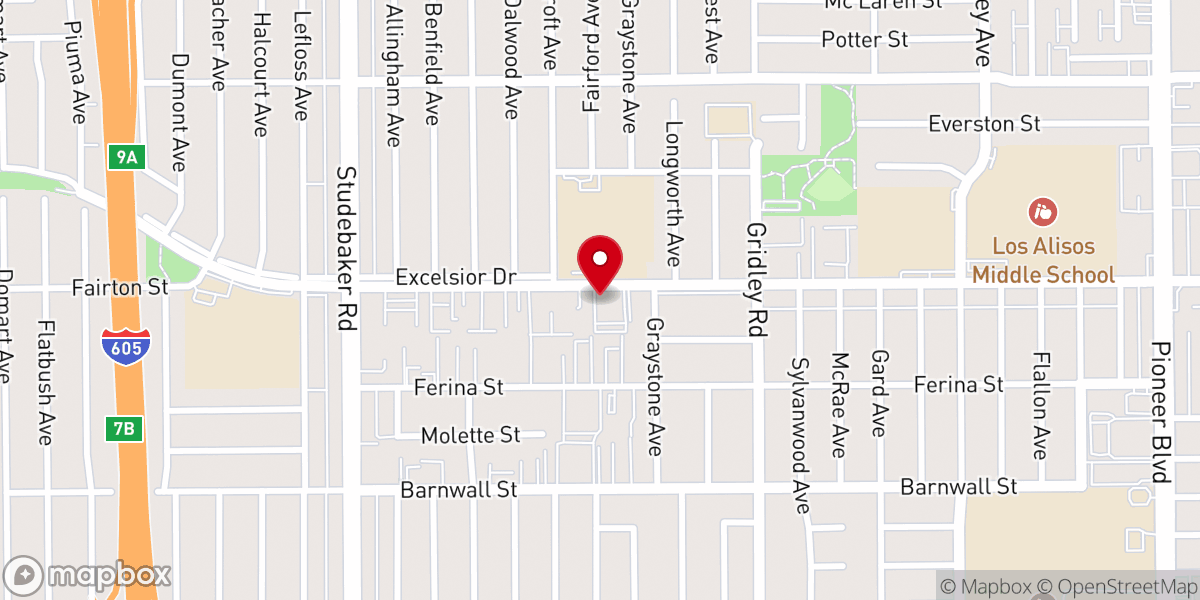 Map showing location of Faith Church