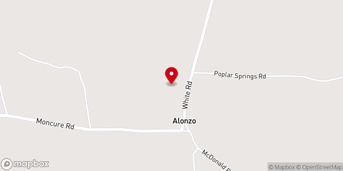 Map showing location of Mt Zion Baptist Church-Florence Ms