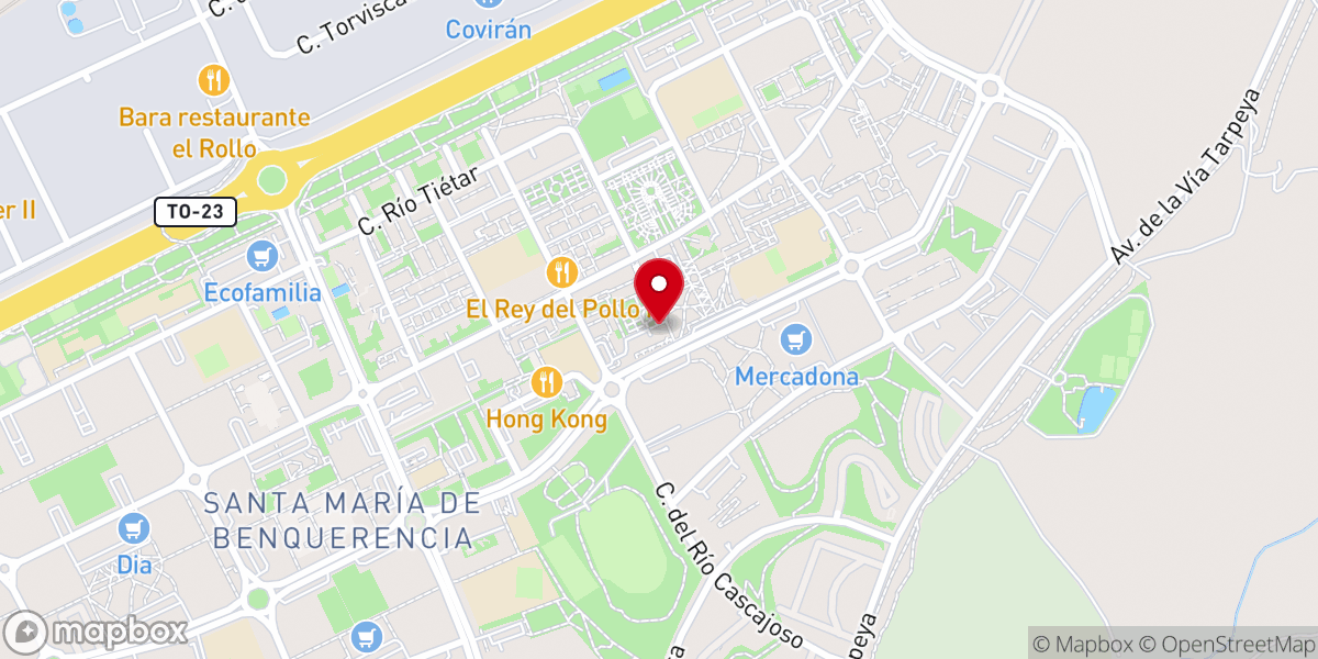 Map showing location of Mezquita attauba Toledo