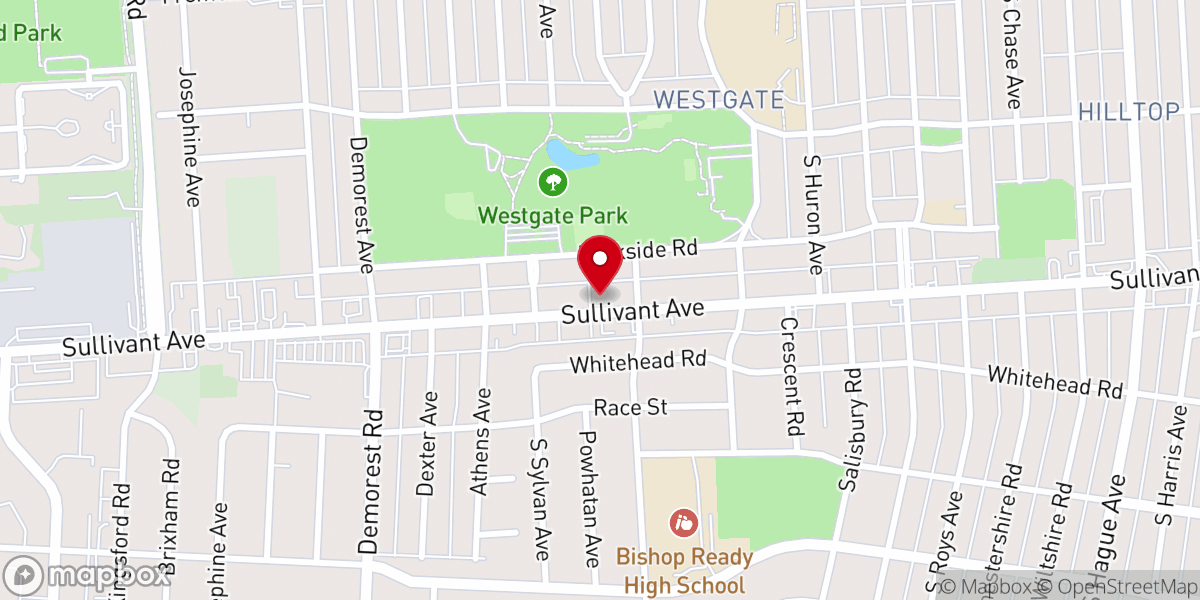 Map showing location of Revive Church Hilltop