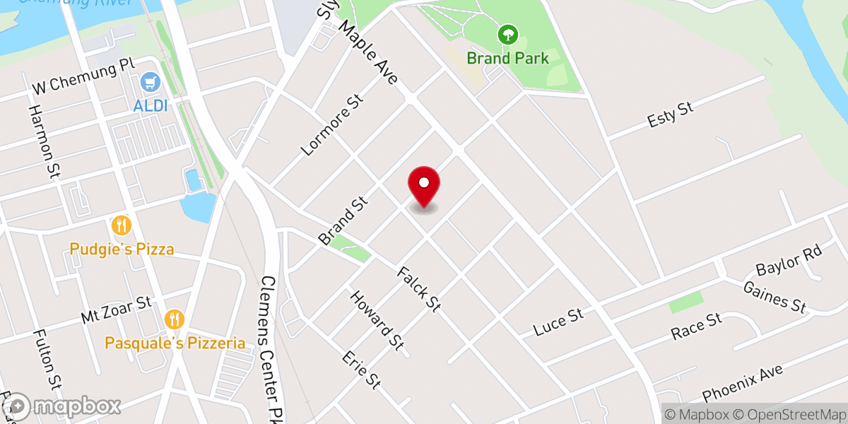 Map showing location of Riverside United Methodist Church