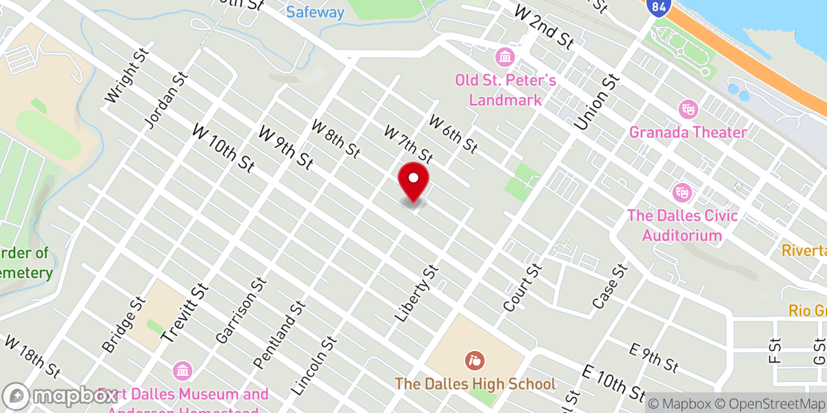 Map showing location of Dormition of the Theotokos Church