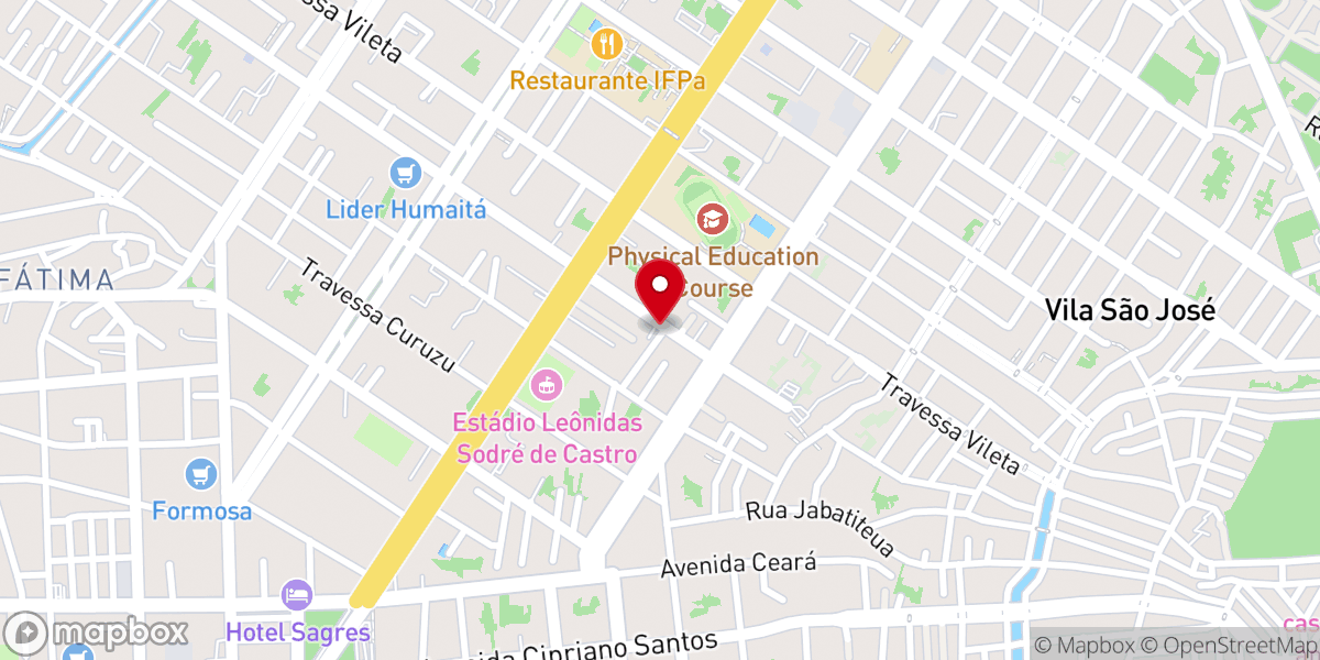 Map showing location of IBS - Igreja Batista Sião