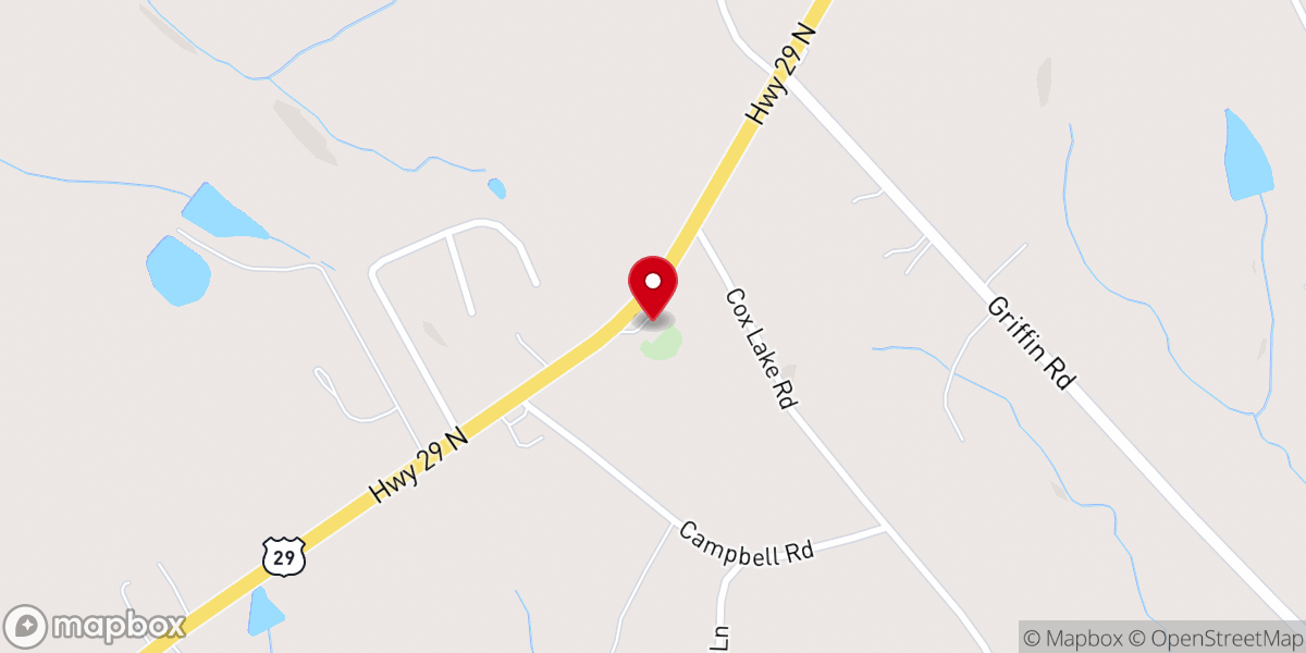 Map showing location of Union Grove United Methodist