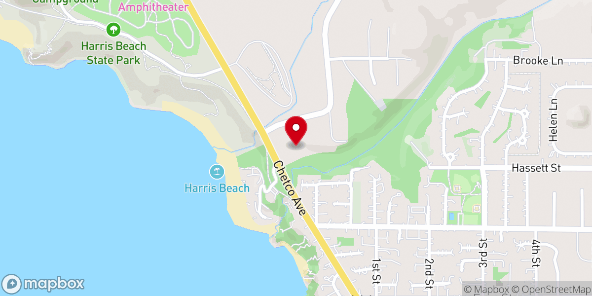 Map showing location of Brookings Church of the Nazarene