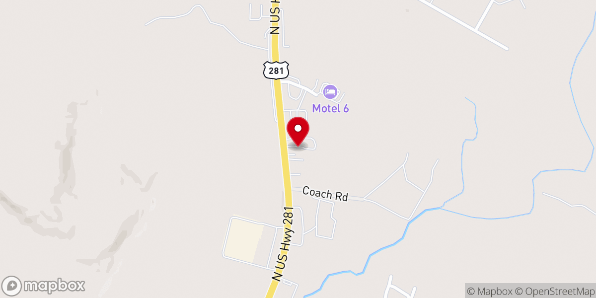 Map showing location of Hope Lutheran Church
