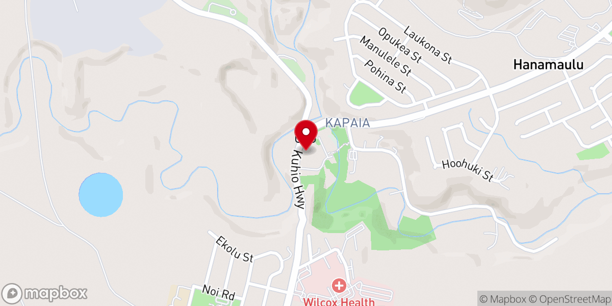 Map showing location of Līhuʻe Hongwanji Mission