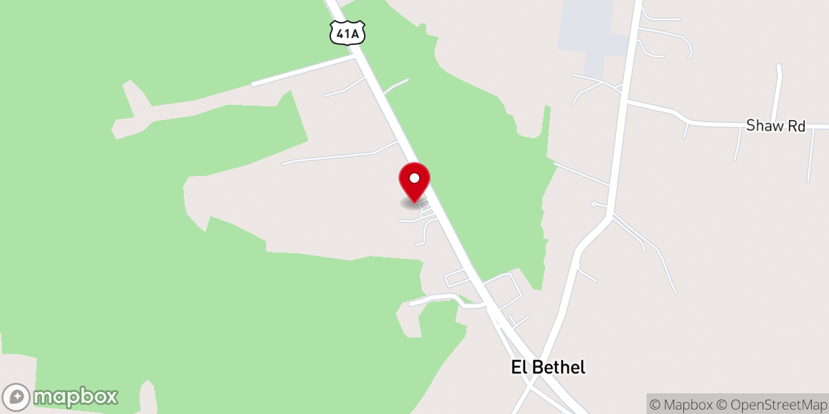 Map showing location of El Bethel Church Of Christ