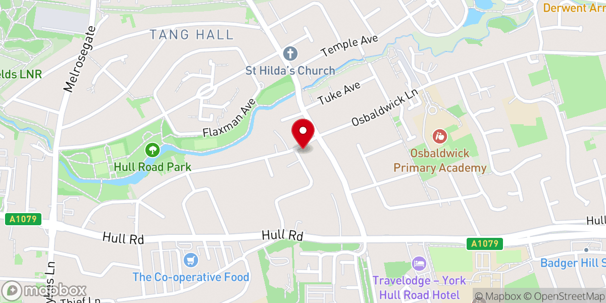 Map showing location of Cornerstone