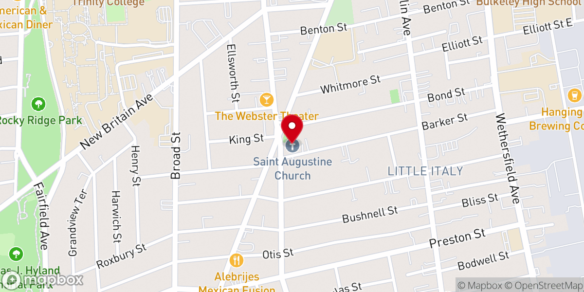 Map showing location of St Anne Immaculate Conception