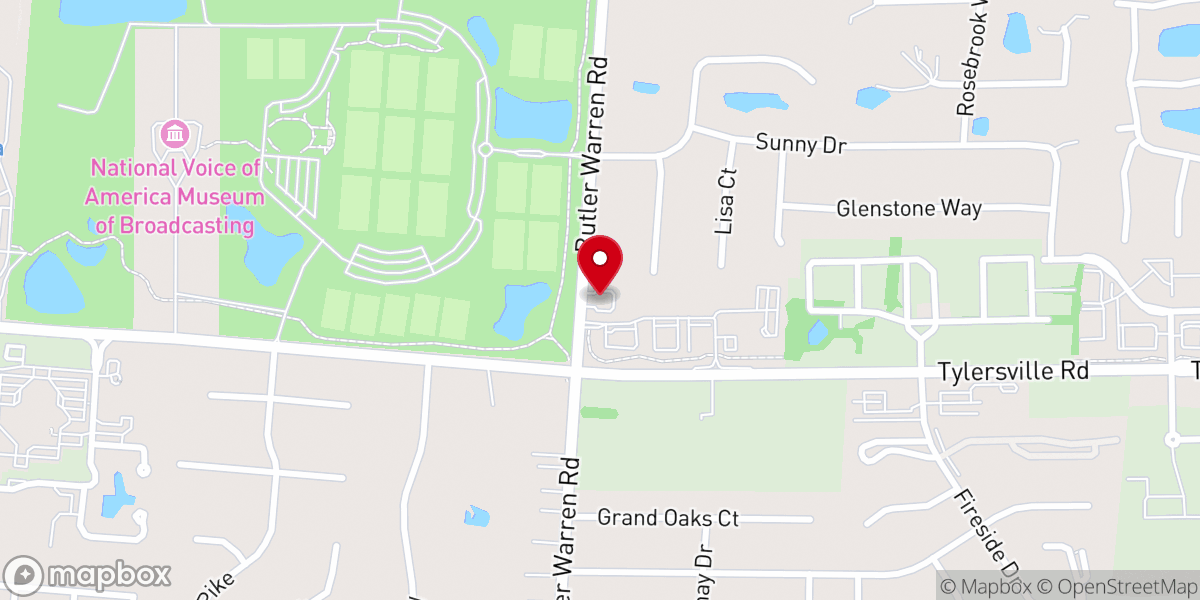 Map showing location of Trinity Reformed Episcopal Church