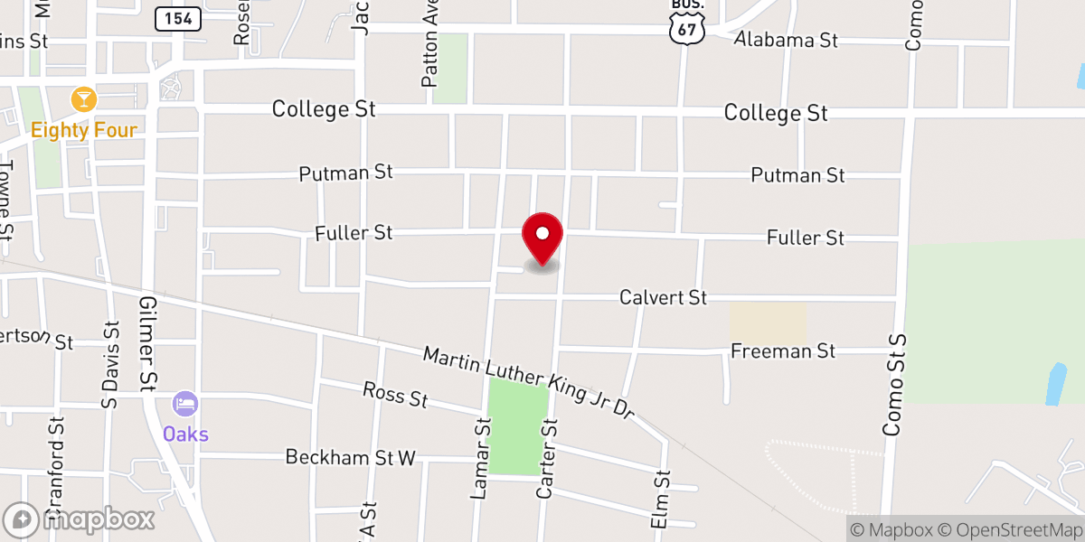 Map showing location of Iglesia Bautista Nueva Jerusalem
