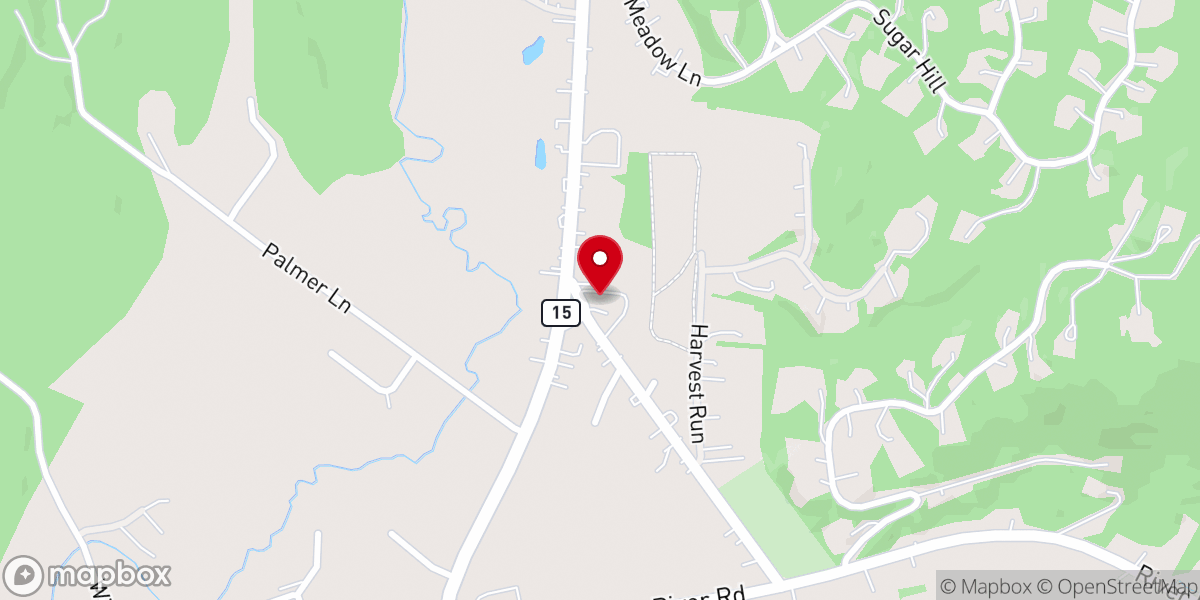 Map showing location of United Church of Underhill
