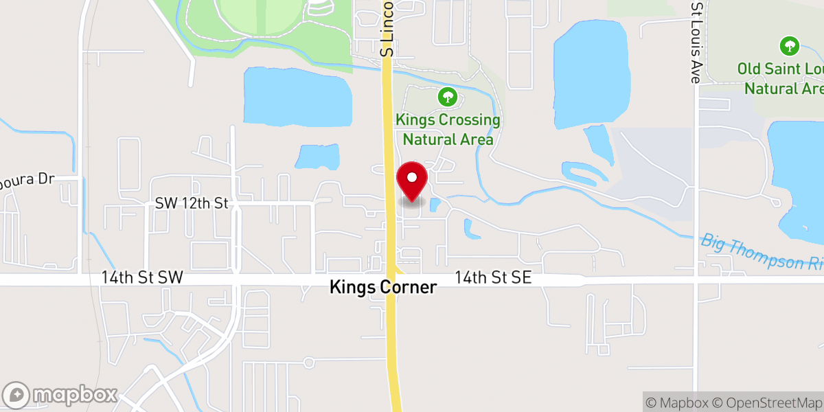 Map showing location of Loveland Church of the Nazarene