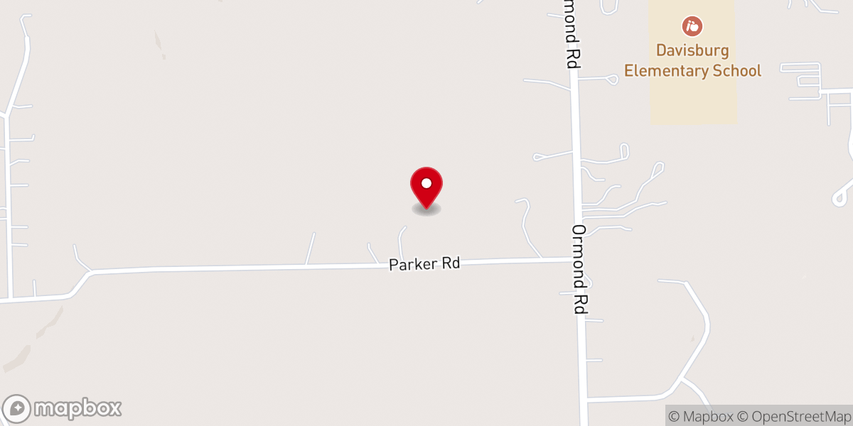 Map showing location of Divine Mercy Parish