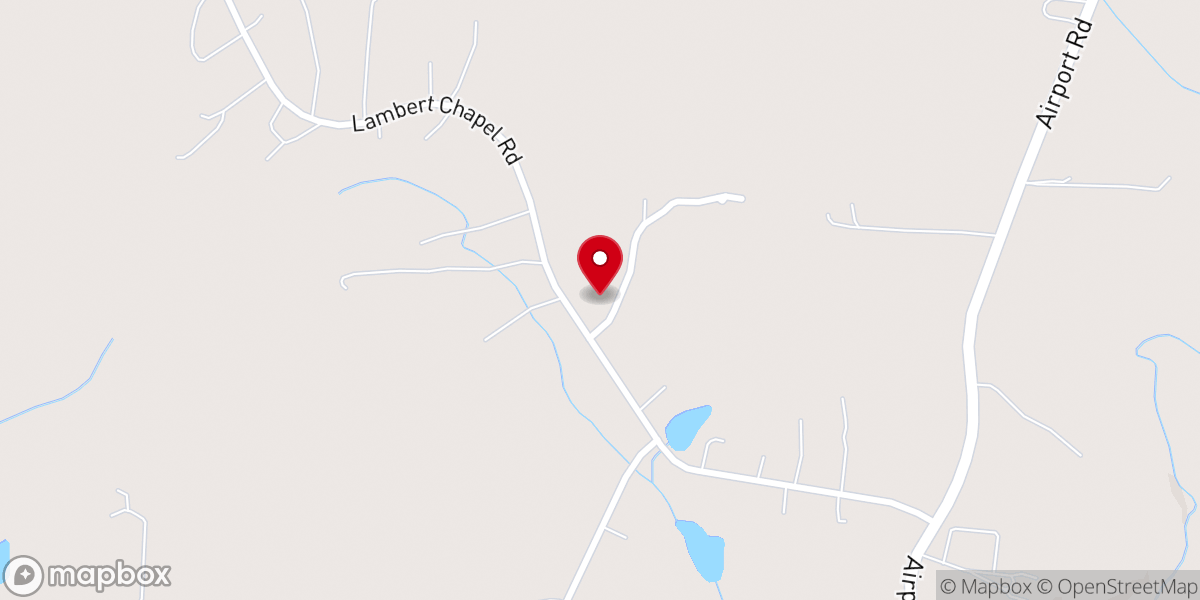 Map showing location of Lambert Chapel Baptist Church