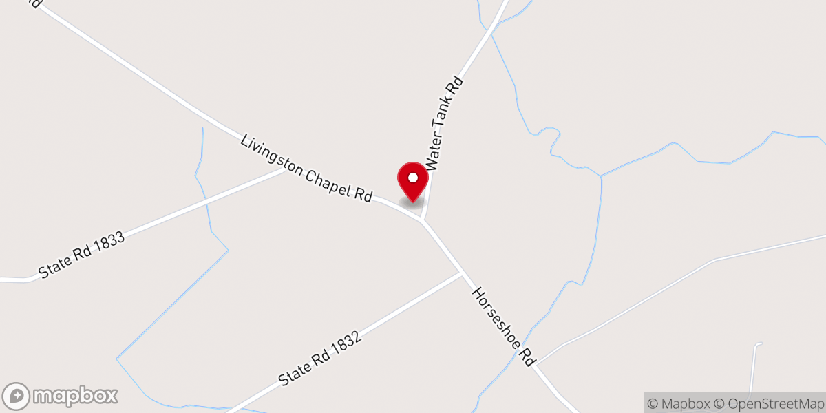 Map showing location of Livingston Church