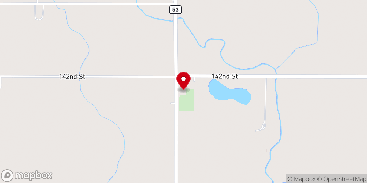 Map showing location of Medo Lutheran Church