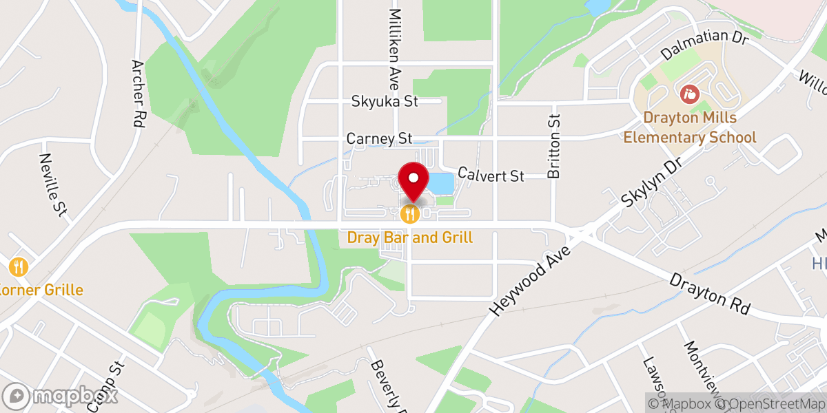 Map showing location of Drayton Mills Marketplace